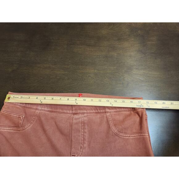 Spanx By Sara Blakely Womens Rustic Pink Red Stretch High Rise Ankle Jeggings 2X - Picture 5 of 7
